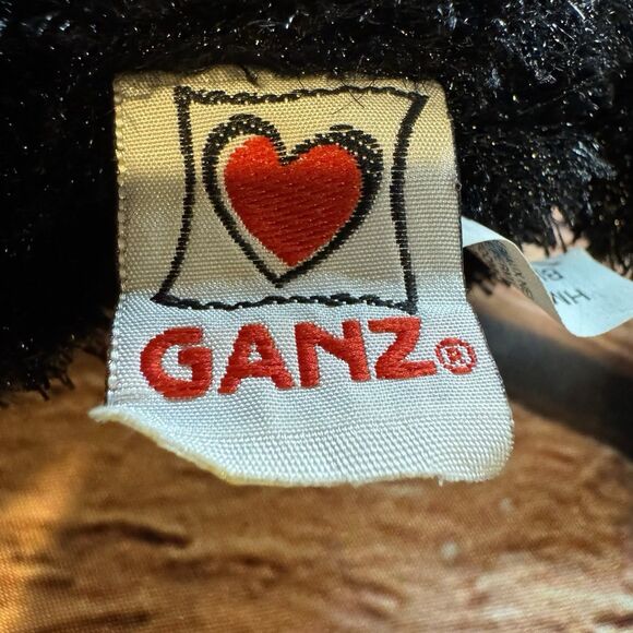 Ganz Webkinz Black Cat HM135 Plush Stuffed Animal Toy Green Eyes No Code - Picture 7 of 9